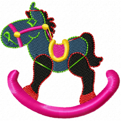 Horses Embroidery Design 5